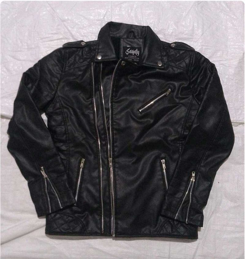 Sagaty Black Moto Jacket