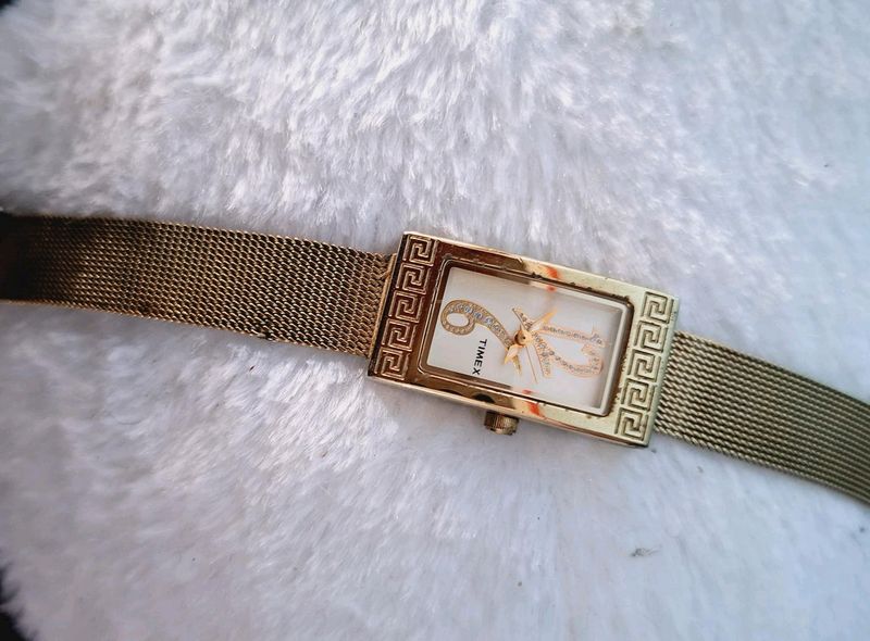 Timex Gold Plated Womens Watch