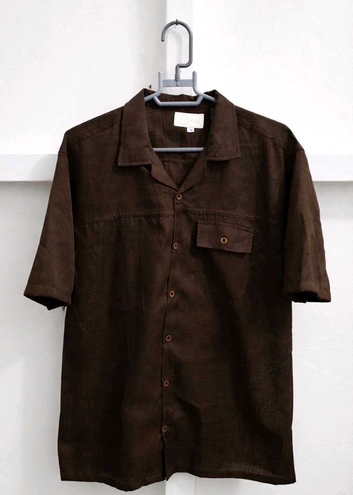 Brown Short Sleeve Shirt