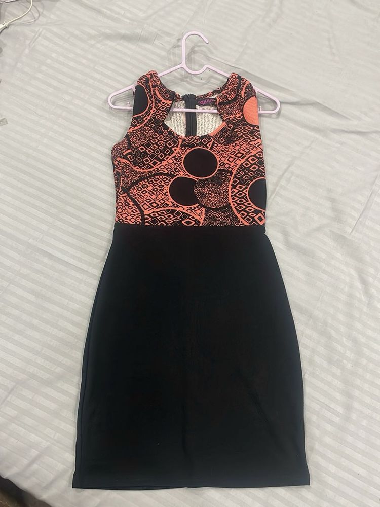 Patterned Sleeveless Dress