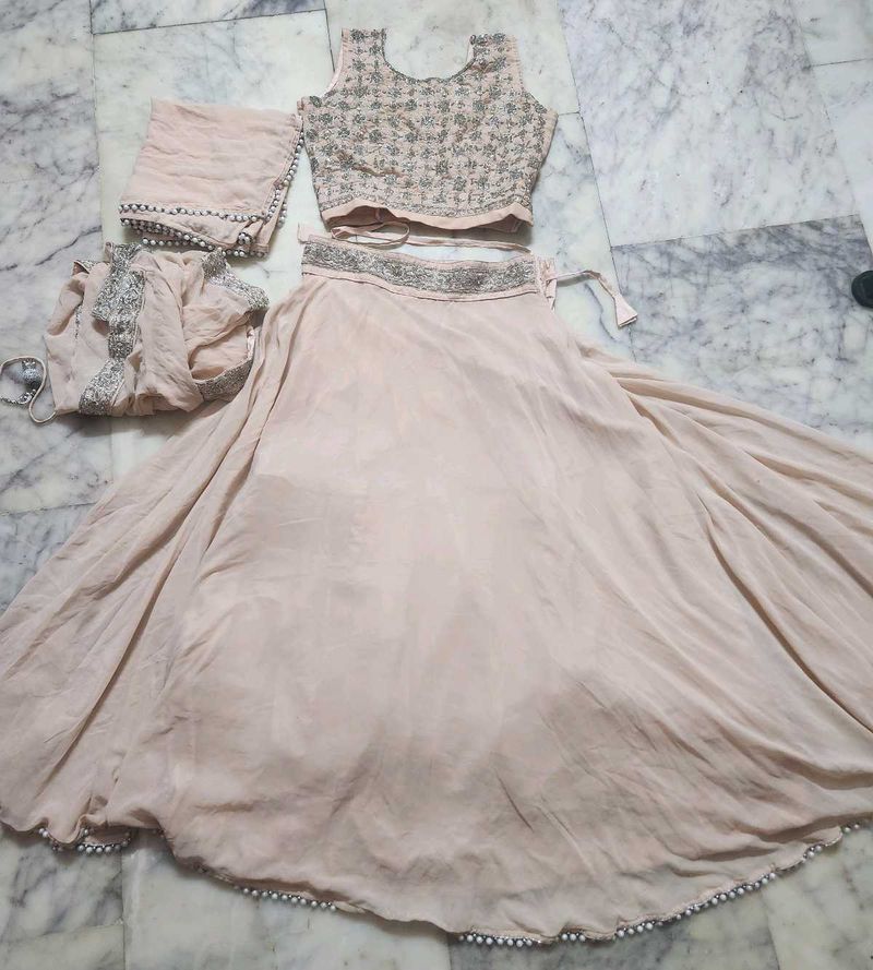 lengha blouse with jacket
