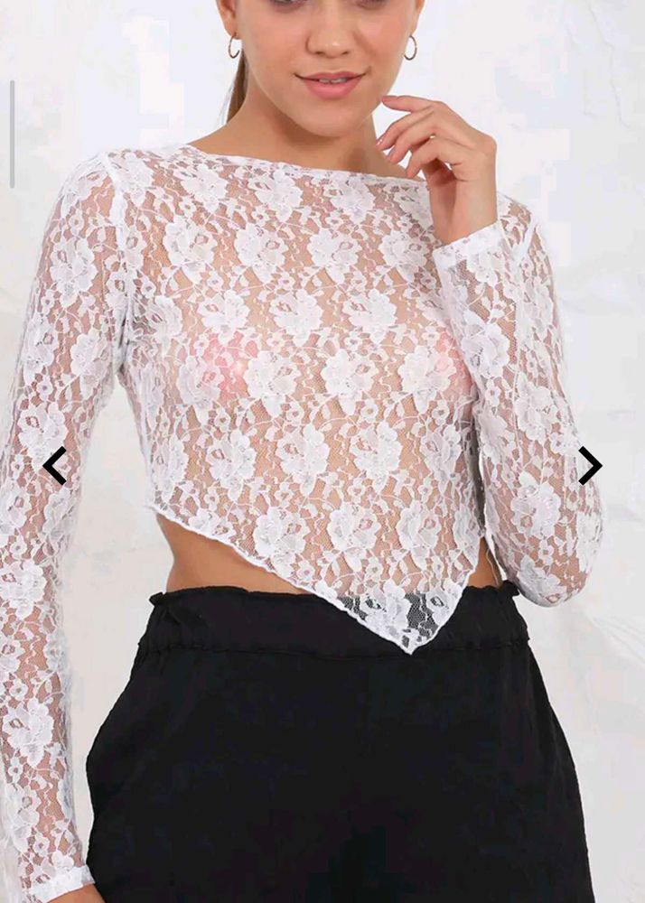 Lace Crop Top - Elegant &amp; Stylish totally new