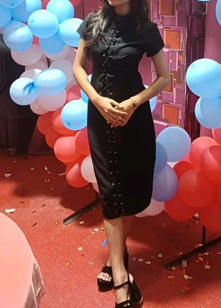 Black Adjustable Bodycon