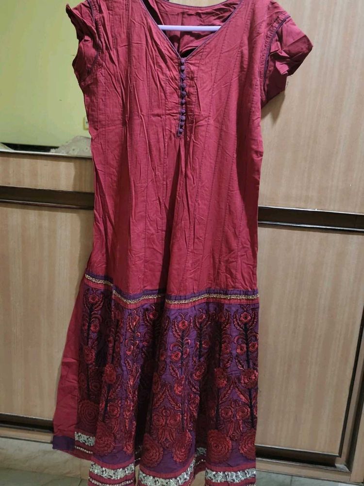 Elegant Ethnic Kurta With Dupatta