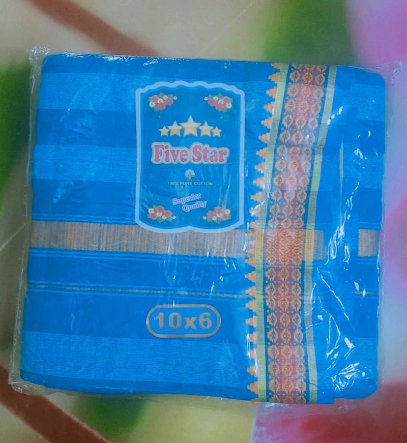 Five Star pure cotton dhoti jode