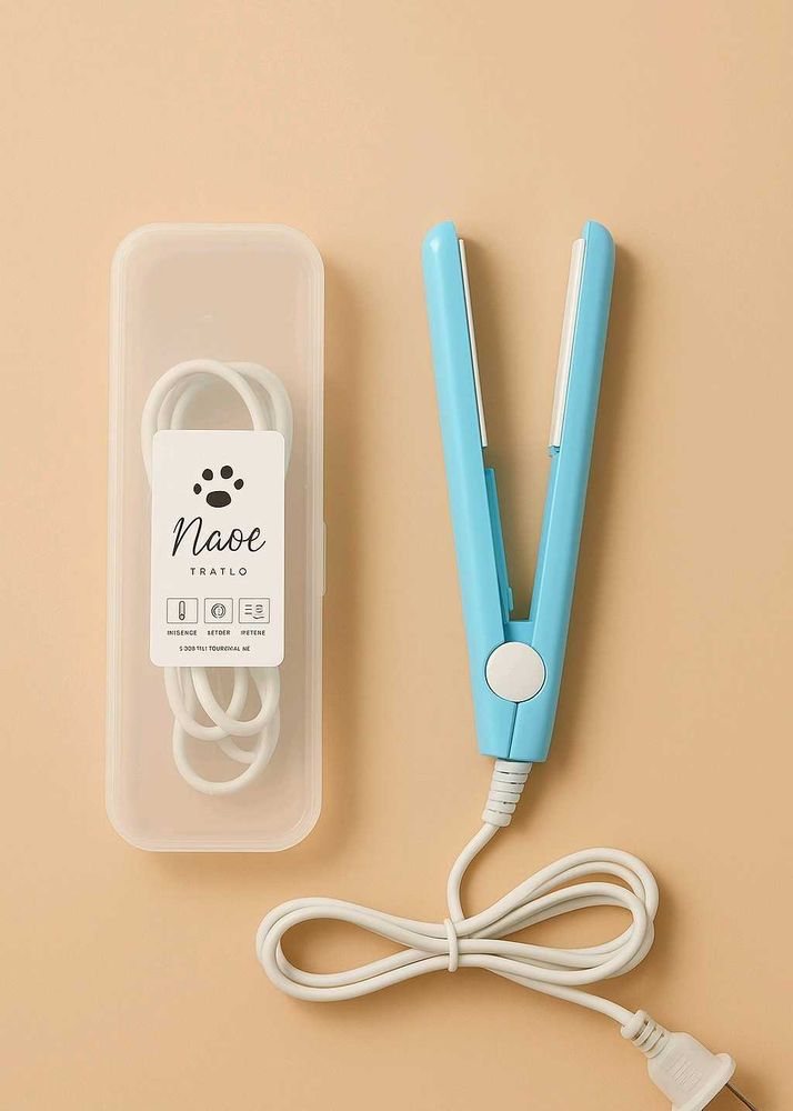 Mini Blue Hair Straightener