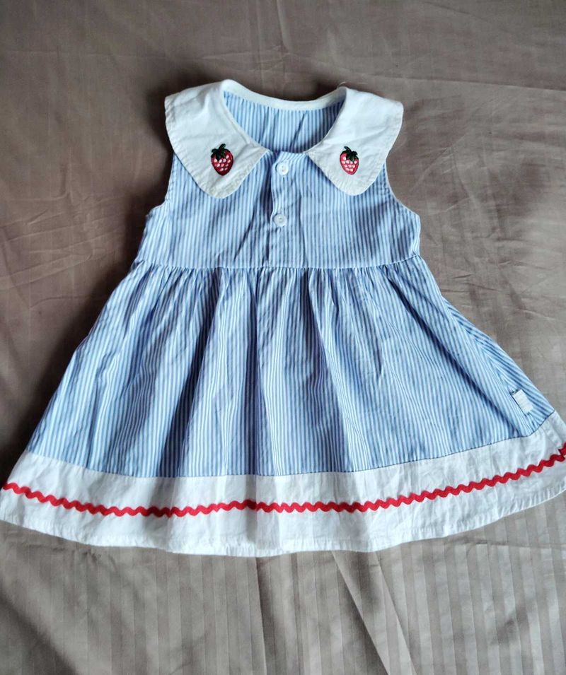 Cute Striped Strawberry Dress