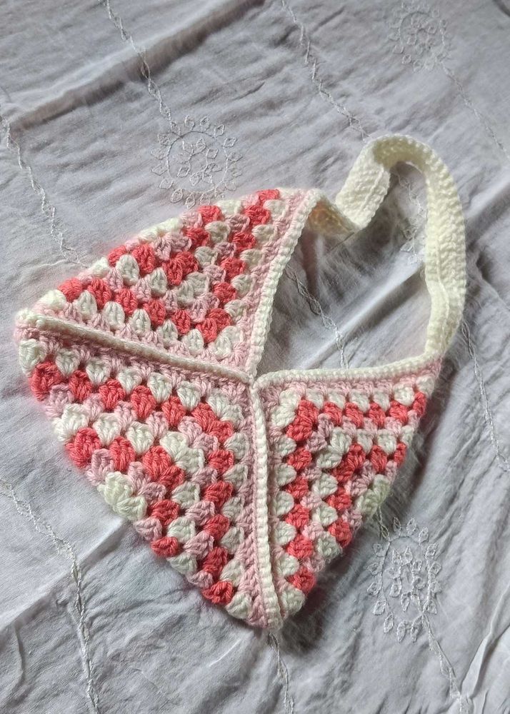 Handmade Crochet Granny Square Bag