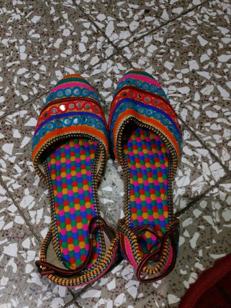 Colorful Embroidered Juttis