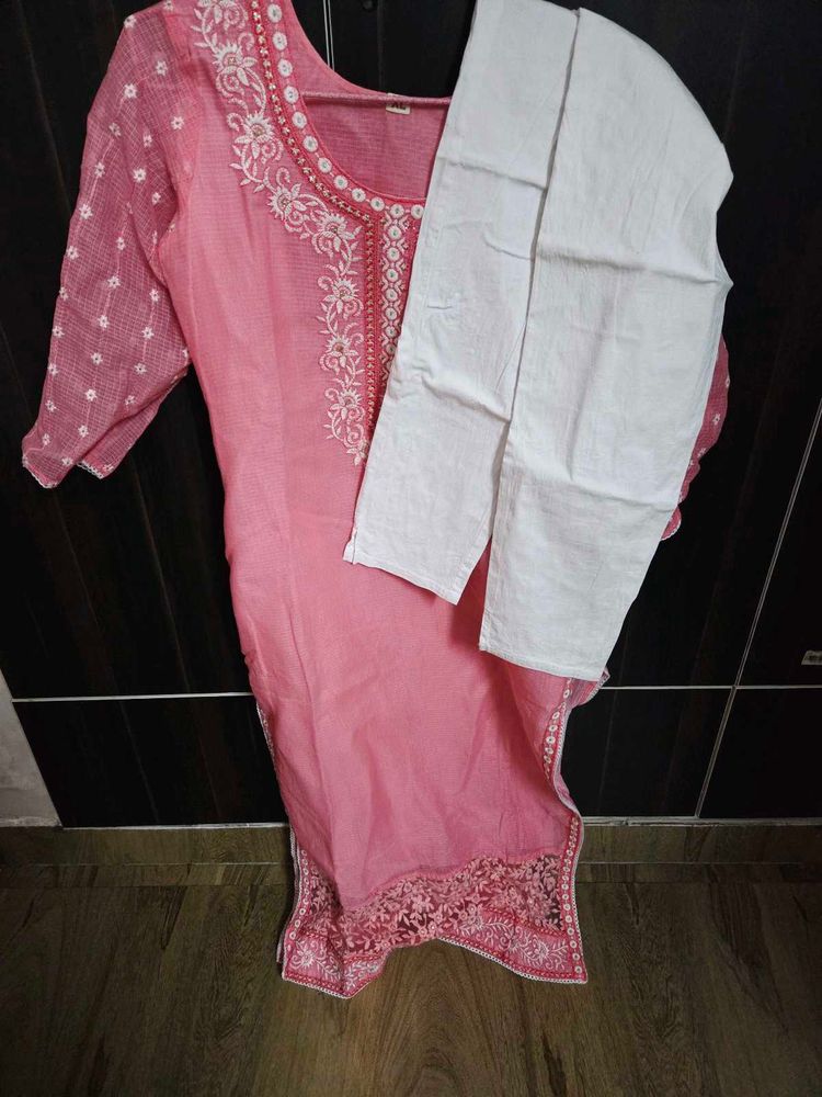 Beautiful Pink Kurta Set