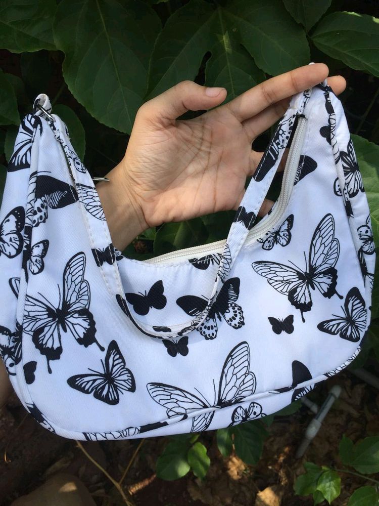 💥Price💥Butterfly Graphic Baguette Bag