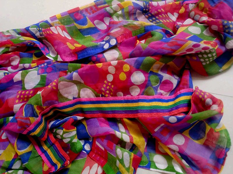 Multicolour Duptta