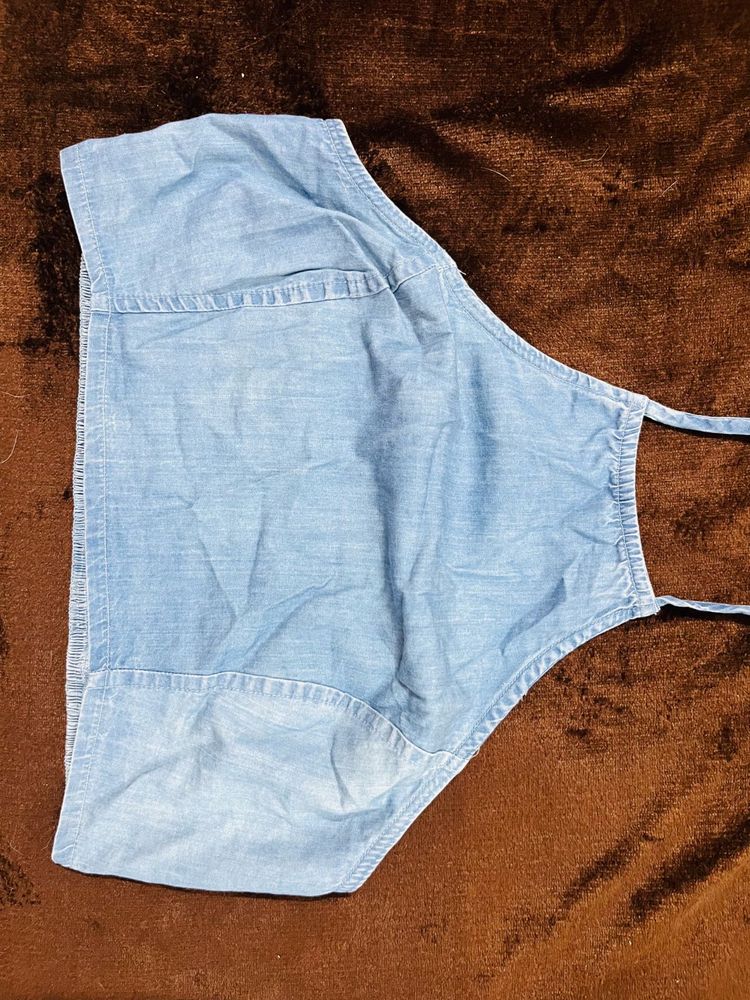 Cute Denim Halter Top