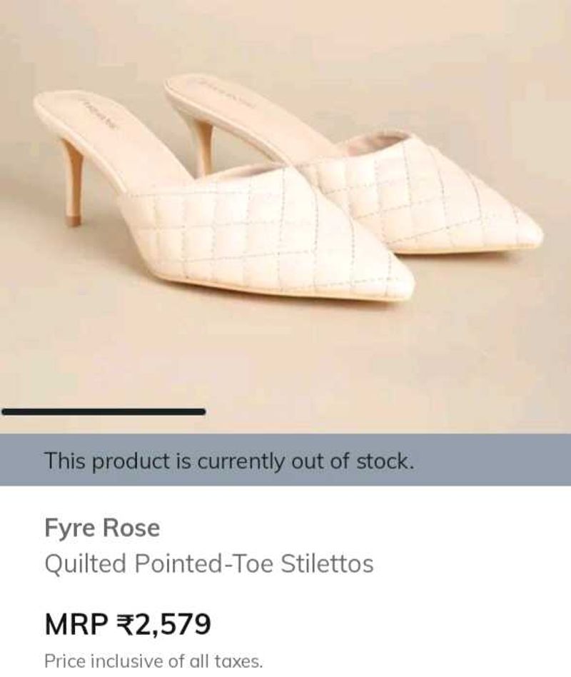 Fyre Rose Quilted Stilettos