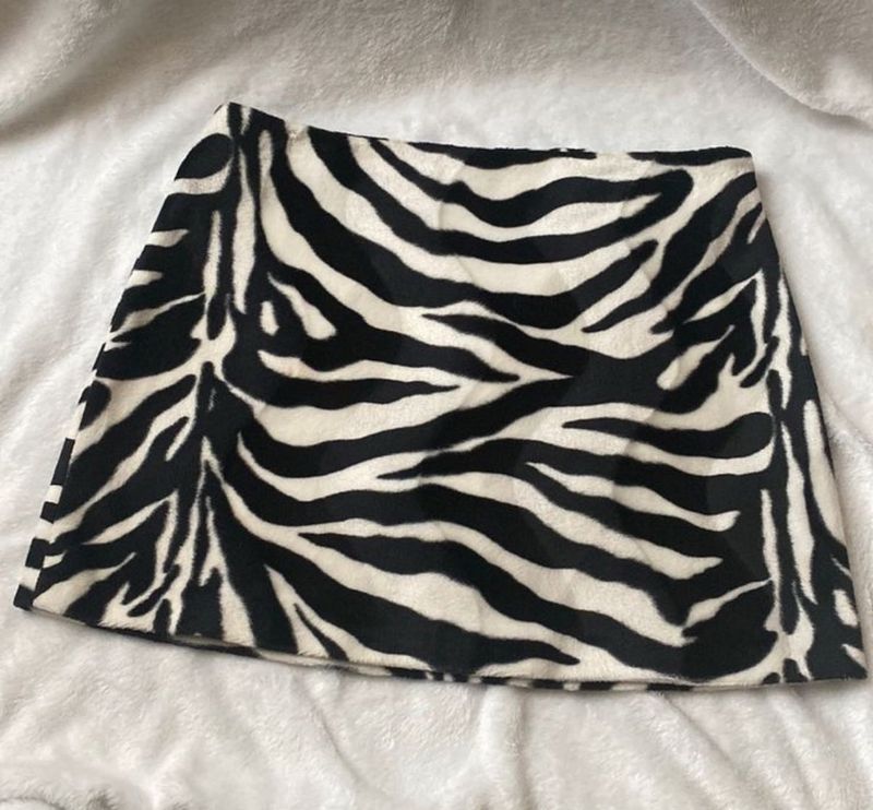 Mango Animal Print Skirt