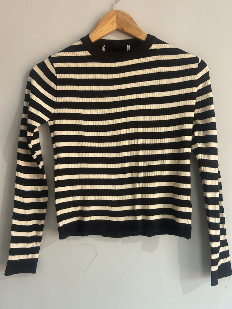 Striped Long Sleeve Top