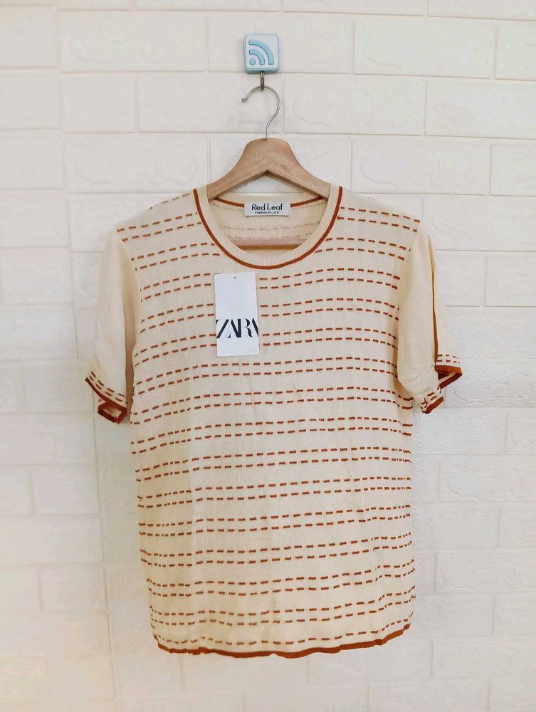 Striped Knit Tee