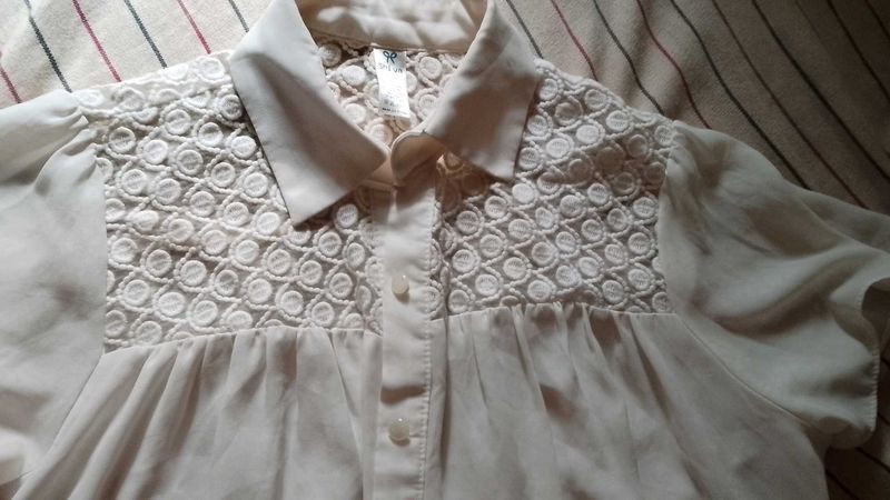 Vintage Lace Detail Blouse