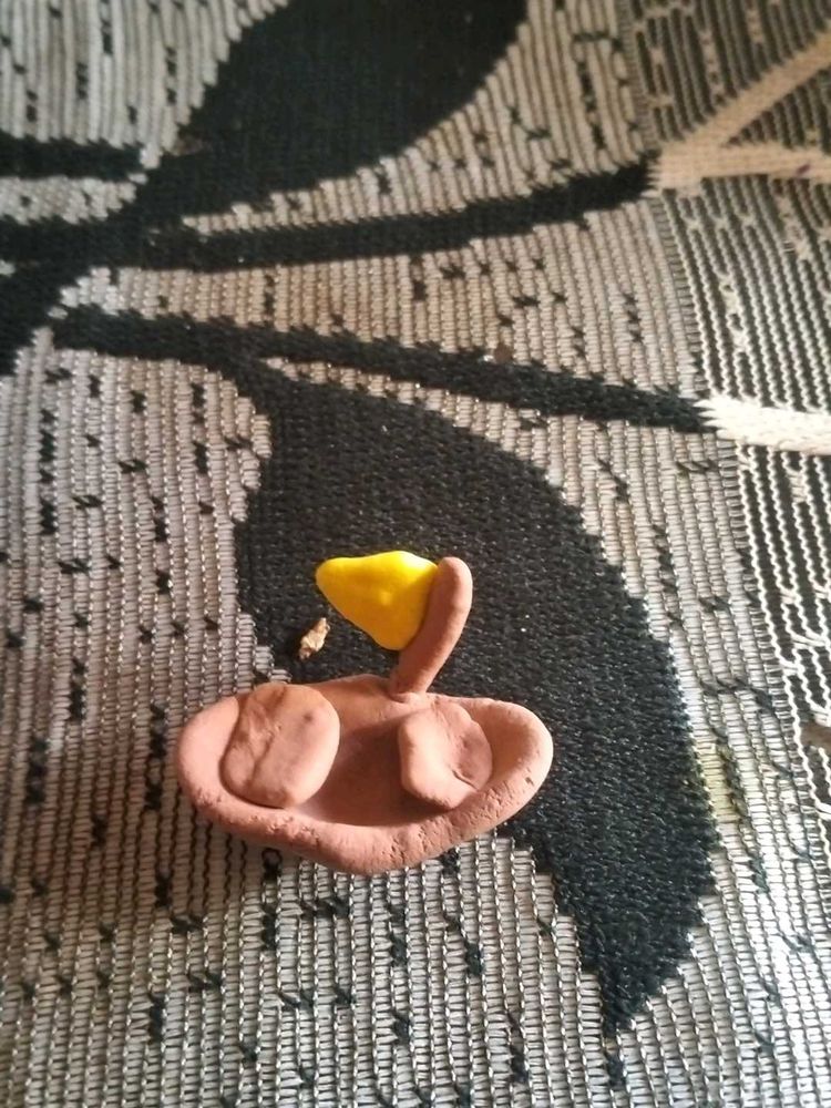 Clay Swan Figurine