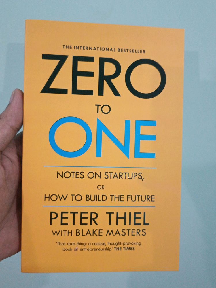 ZERO TO ONE BY PETER THILL WITH BLAKE MASTERS