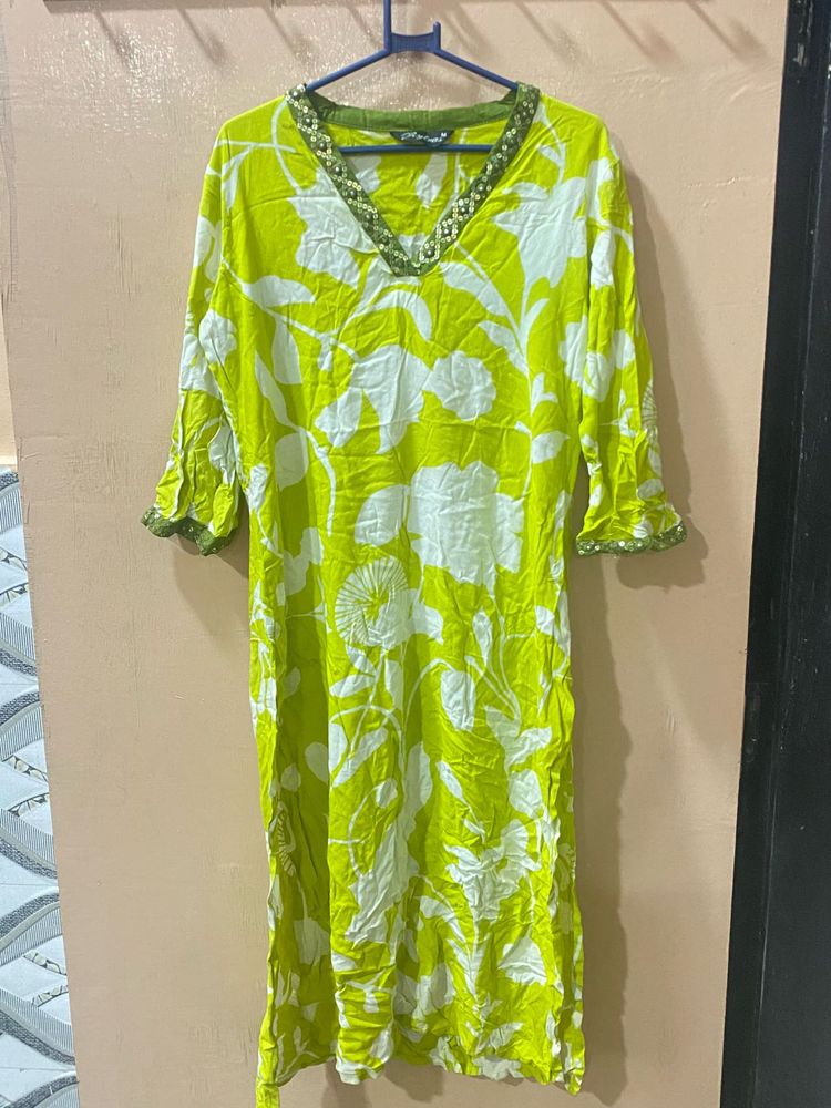 Floral Print Kurta
