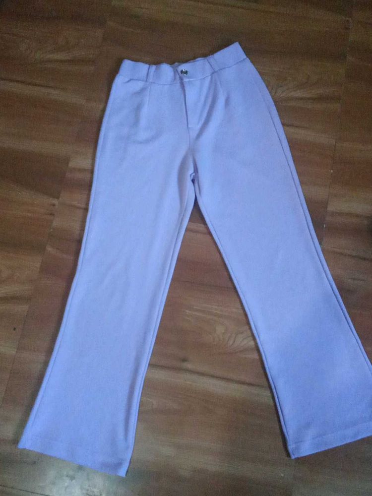Light Purple Flared Pants
