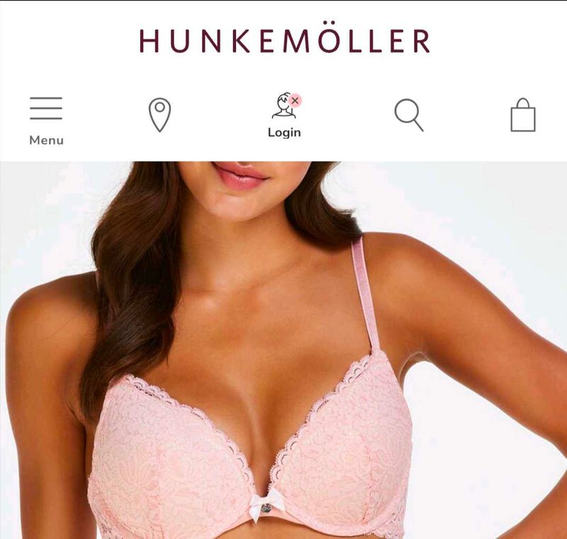 Hunkemoller orginal Rose padded push up  bra