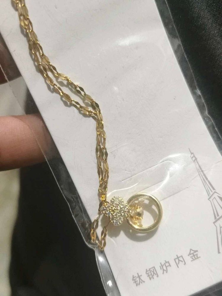 Its A Chain, Gold Chain With Cute Pendant