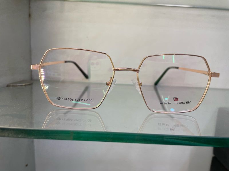 Eye Player Hexagon Gold Frame Glasses