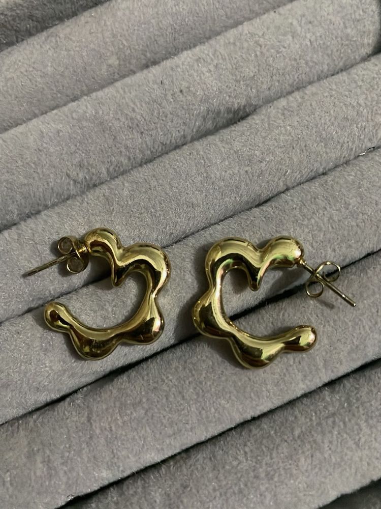 Gold Anti Tarnish Hoops