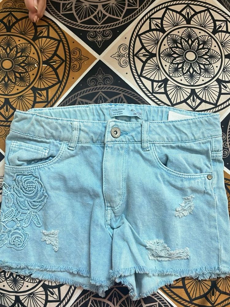 Zara Girls Denim Shorts