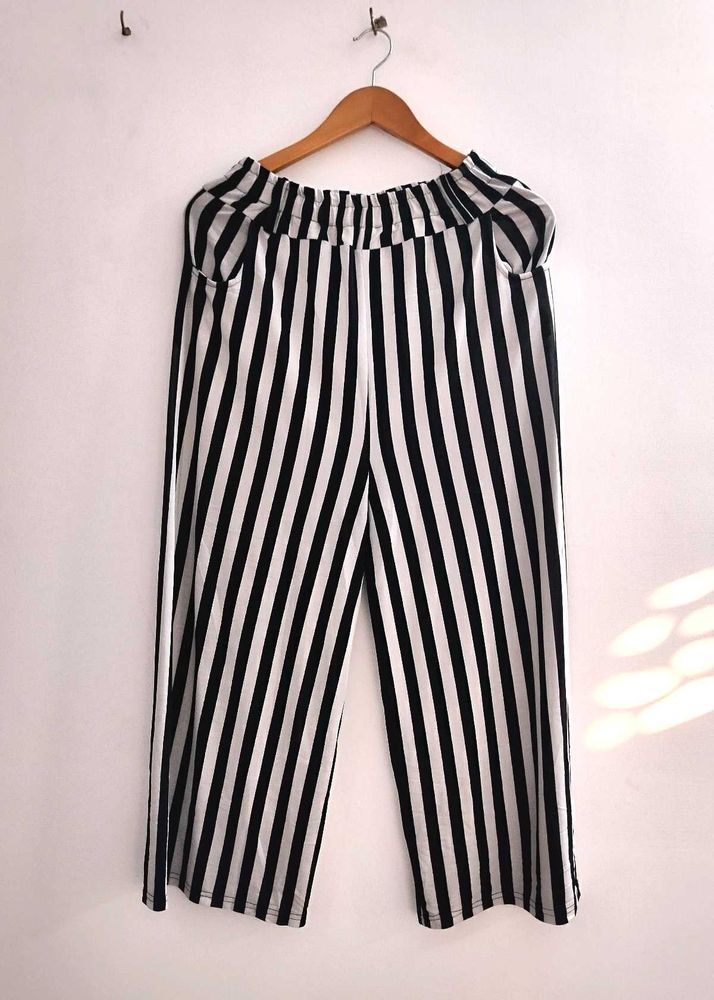 Black &amp; White Pallazo Pant