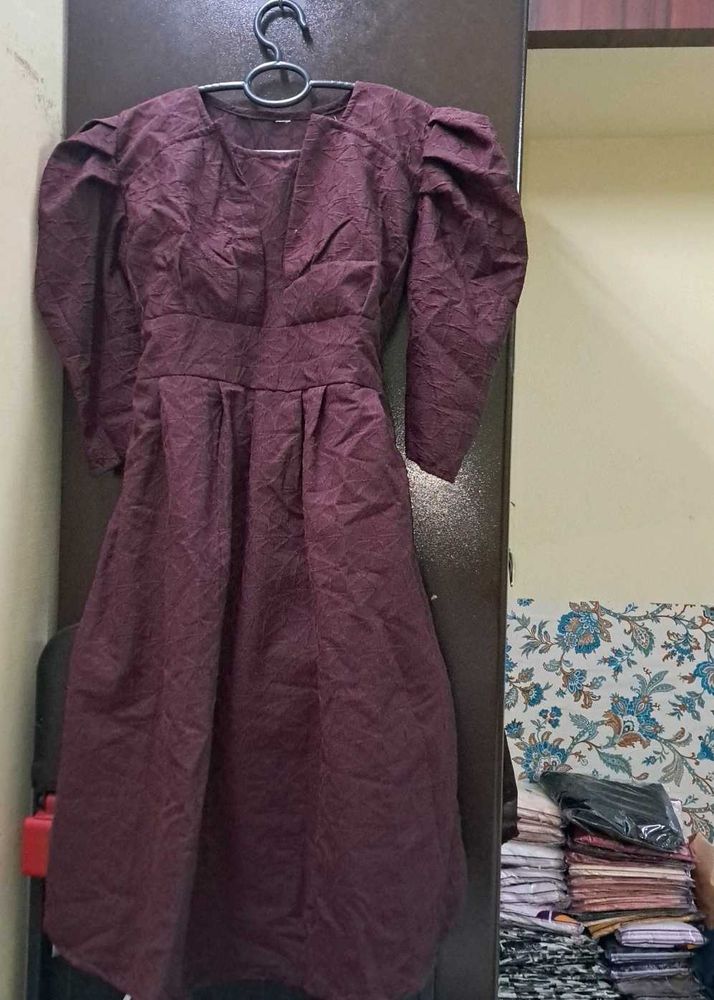New* party Dress maroon