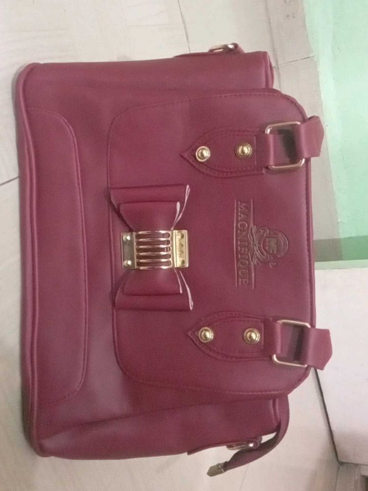 Maroon Handbag