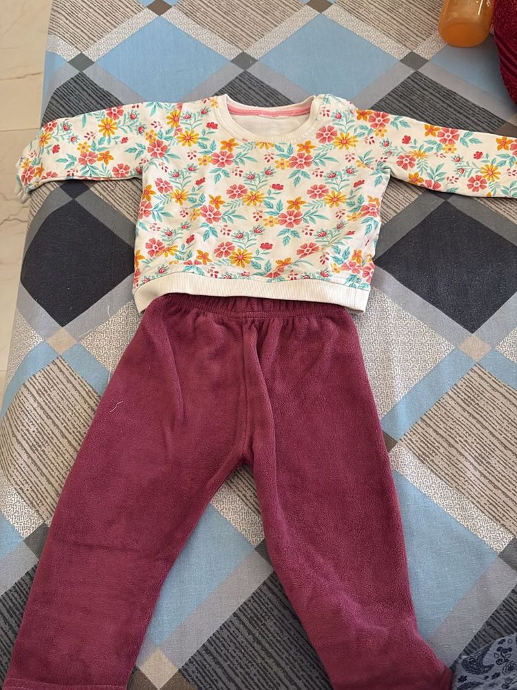 Babyhug Top With Pant Set