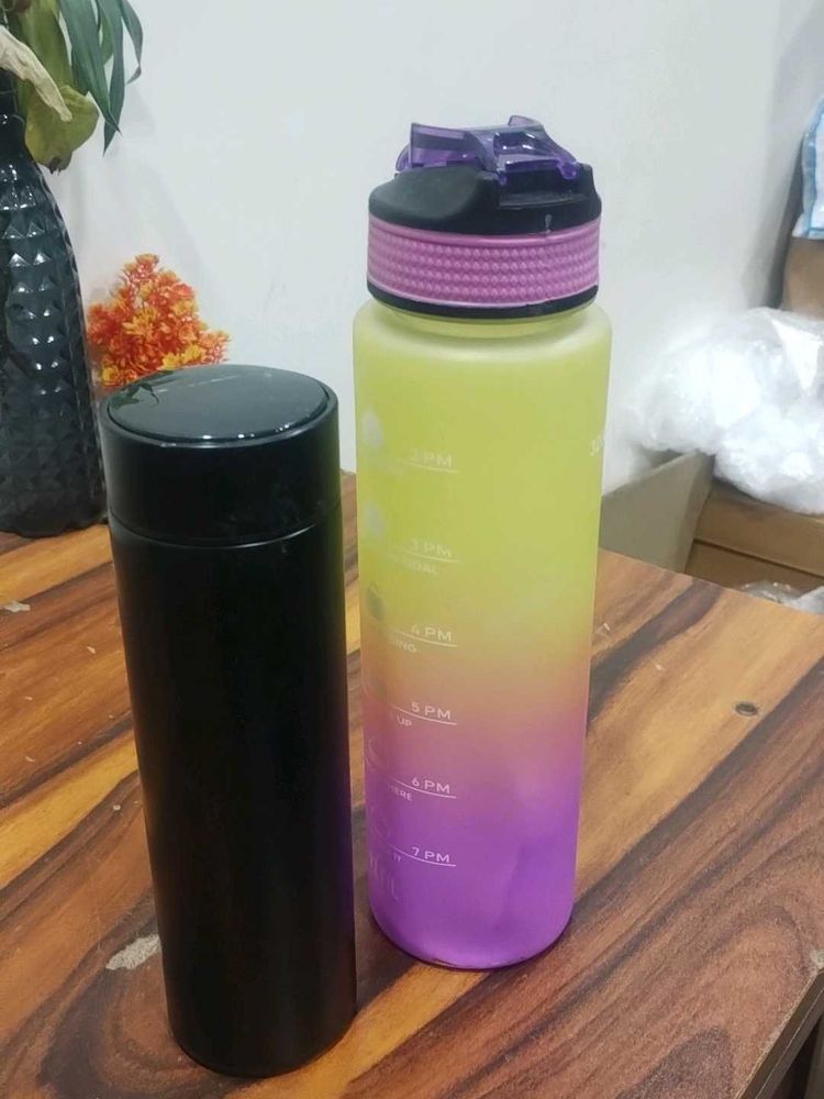 Thermos  And Motivational Bottle