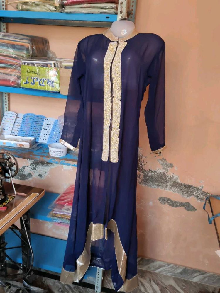Elegant Navy Blue Kurta
