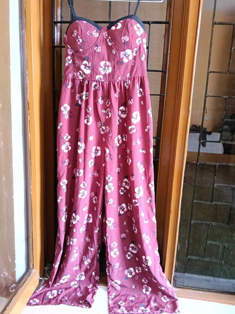 Floral Print Jumpsuit