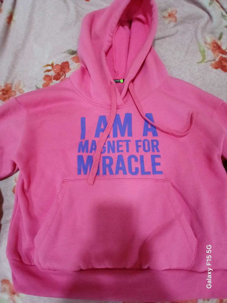 Pink Graphic Hoodie