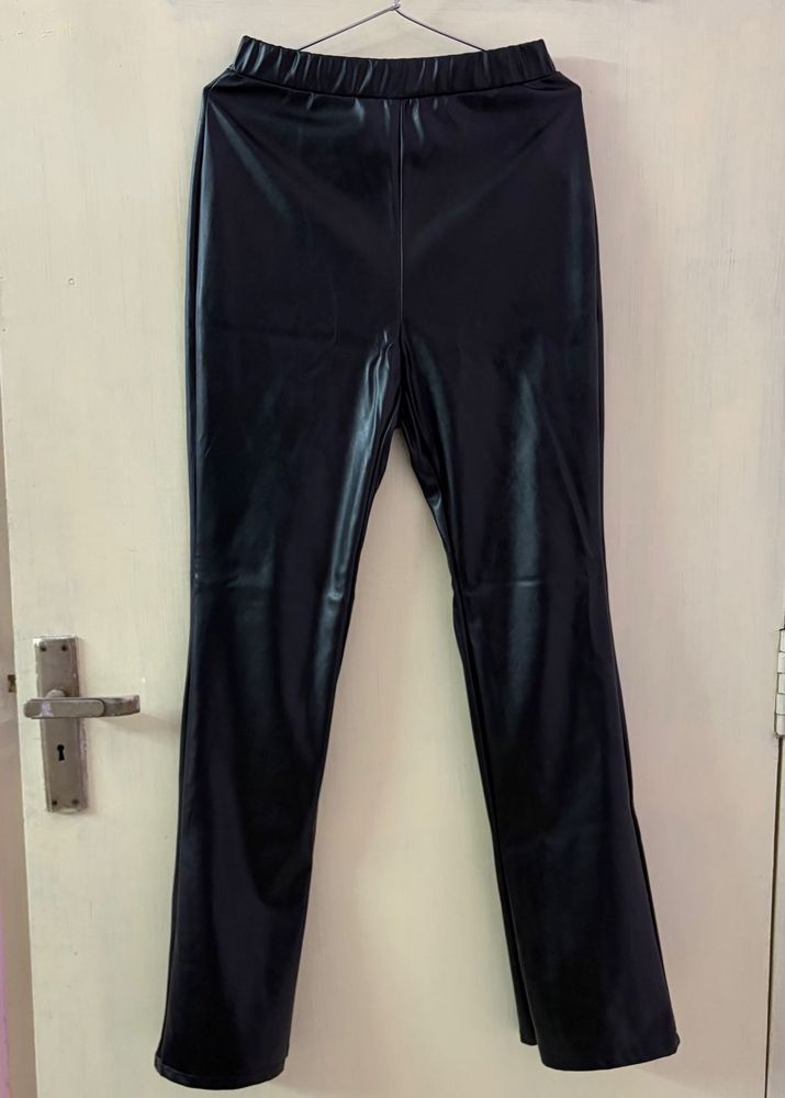 Faux Leather Flare Pants