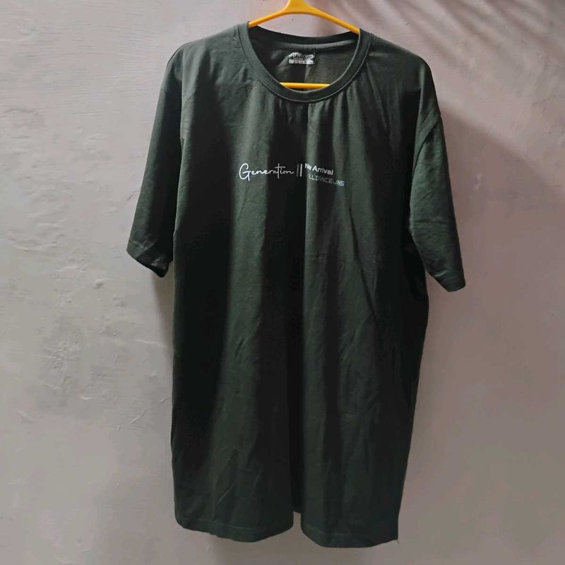 Unisex Green T-Shirt (Size - 5XL)