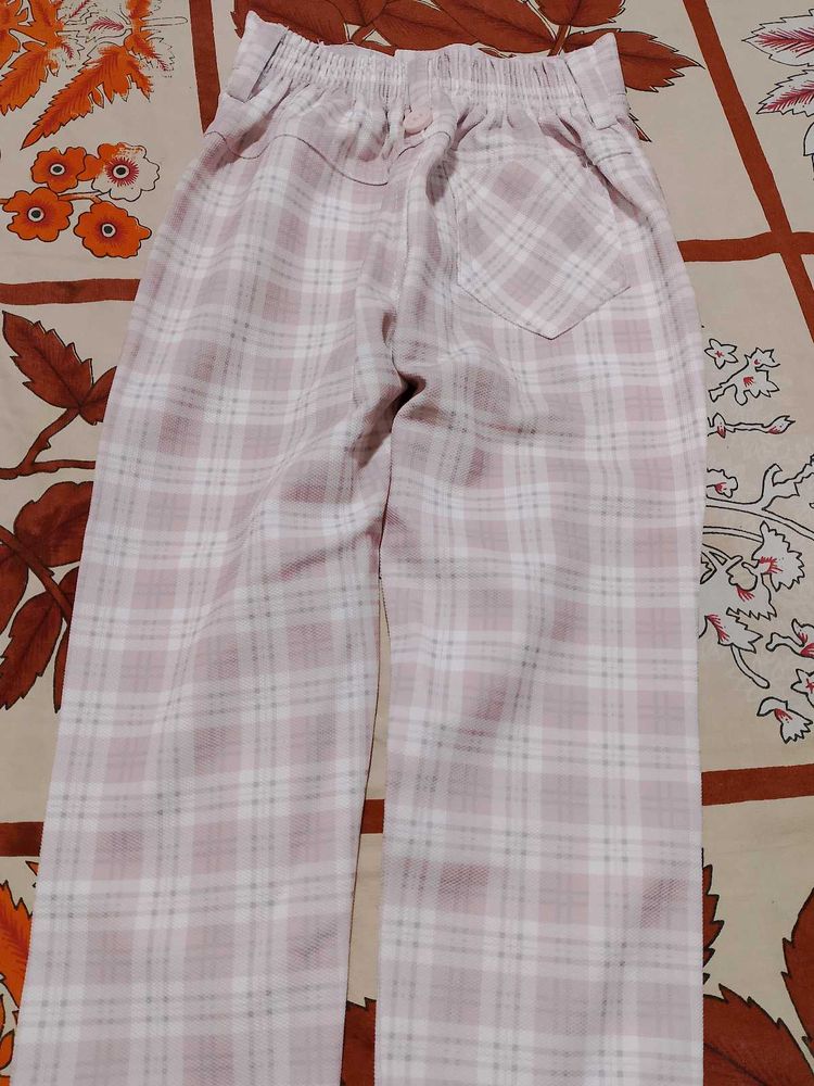 Pink Plaid Pants