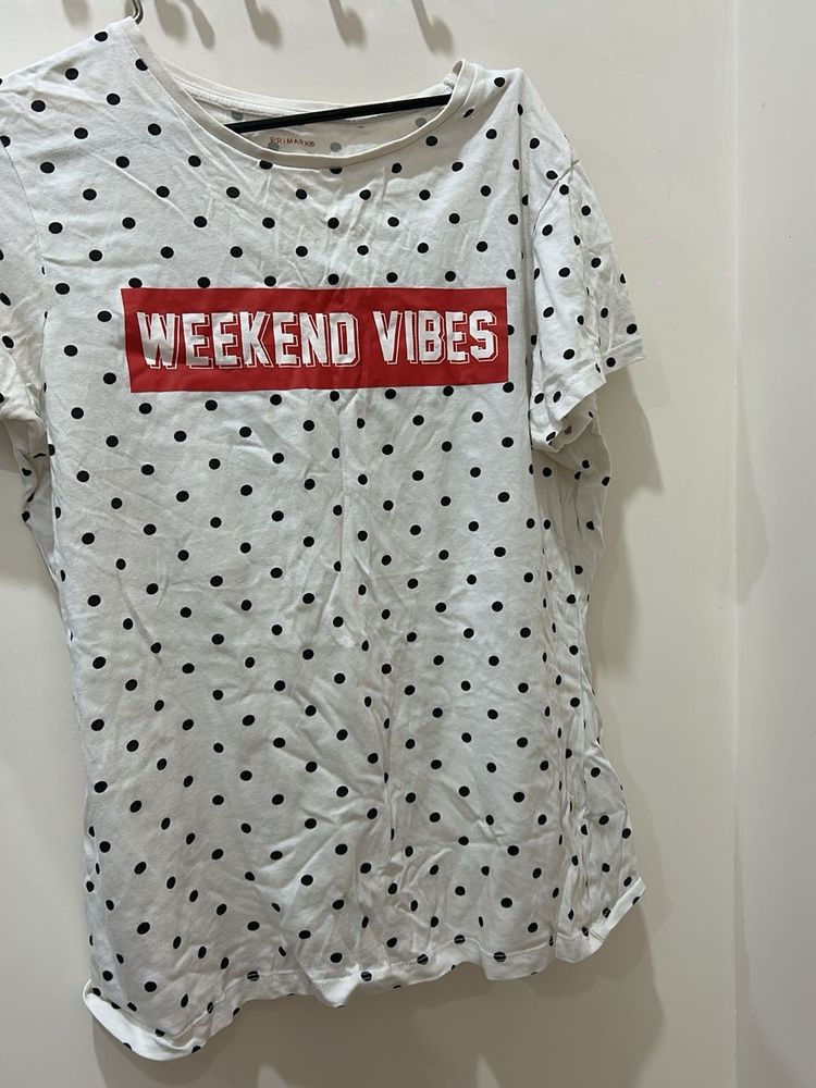 Weekend Vibes Polka Dot Tee