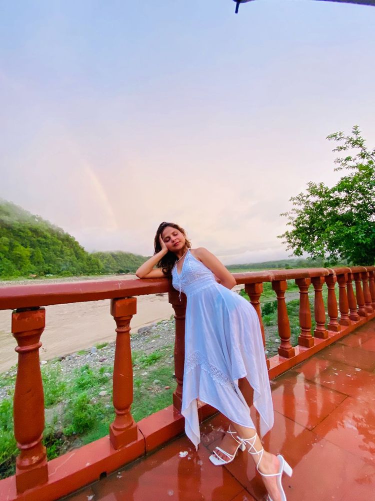 White Halter Sundress