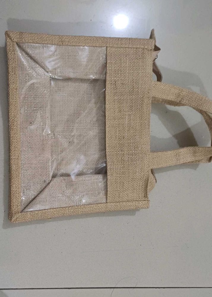 small jute bag
