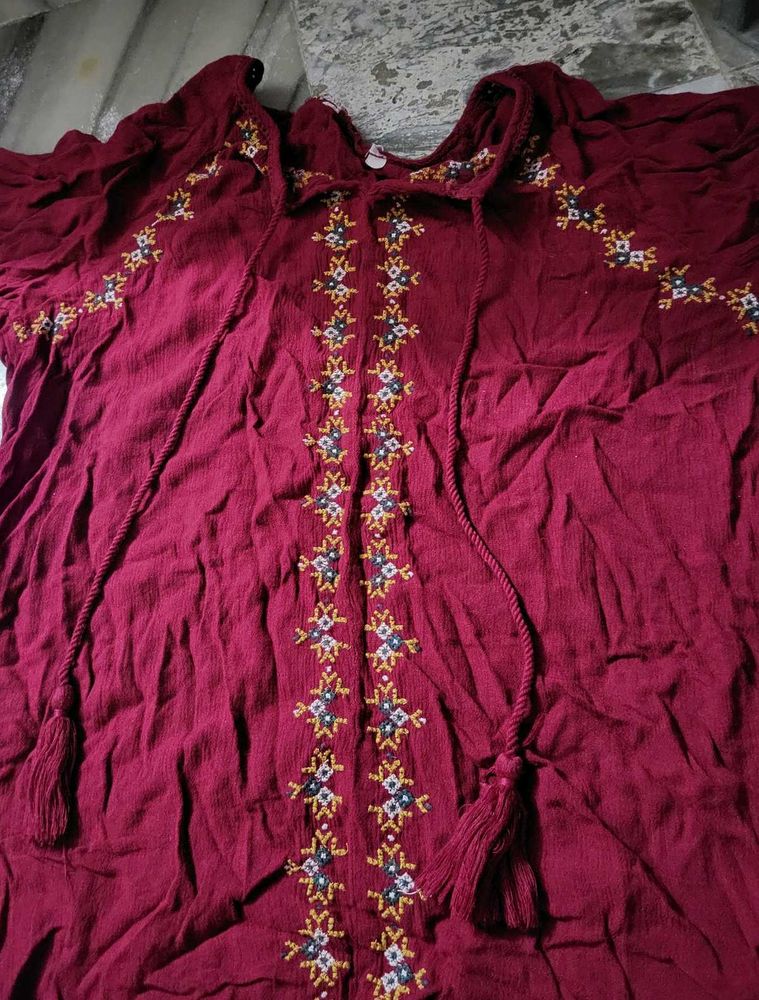 Embroidered Boho Tunic