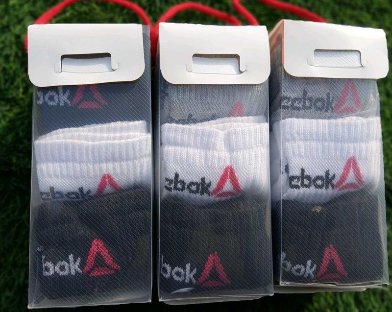 3 box only 349 combo Reebok Socks - New with Tags
