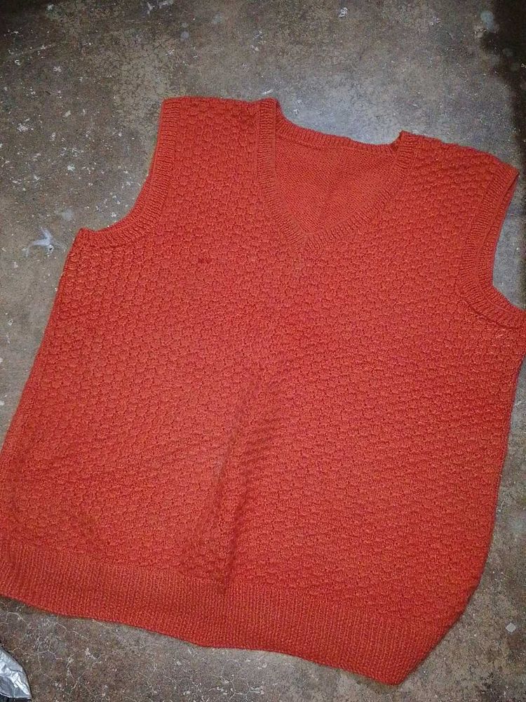 Red Sweater Vest
