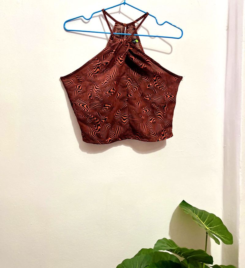 Trendy Halter Crop Top (s)