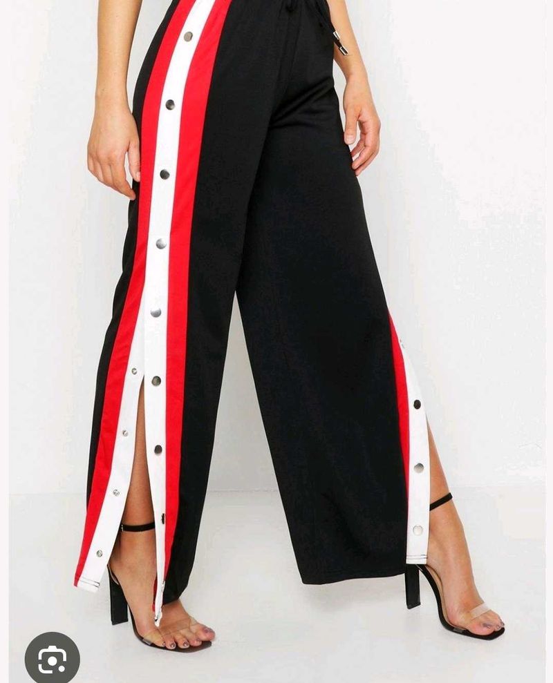 Stylish Highwaisted Strip Trousers